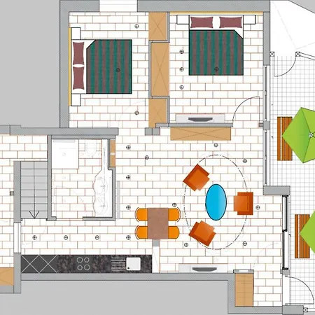 Apartament Norderneytraum Kampstr. Whg. 3 Norderney